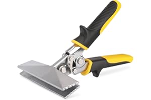 HURRICANE Sheet Metal Hand Seamer, 6 Inch Straight Jaw Bender Tools for Flattening Metal, Bending Pliers with Ergonomic TyreGrip Handle