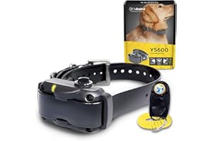 Dogtra YS600 Anti Bark Collar for Medium to Large Dogs, Adjustable 10 Intensity Levels, Vibration Warning, Low/High Stimulation, Waterproof, 2-Hour Quick Charge Rechargeable Battery, w/PetsTEK Clicker
