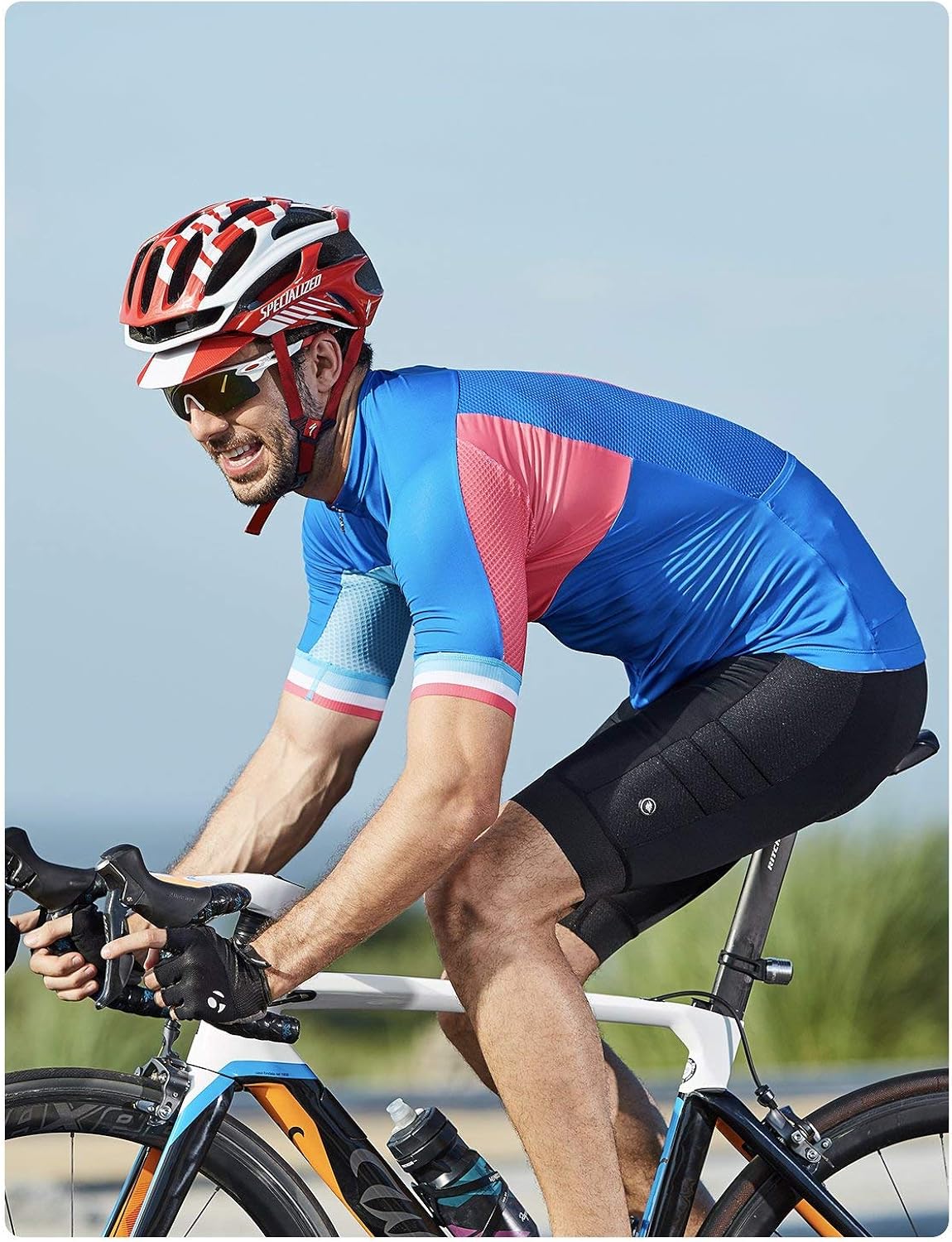 RION Men's Cycling Padded Shorts Bike Tights Bicycle Pants: Clothing