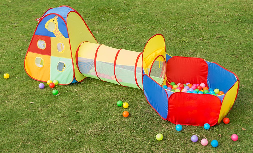 Childs Pop Up Tent With Tunnel at Lisa Tucker blog