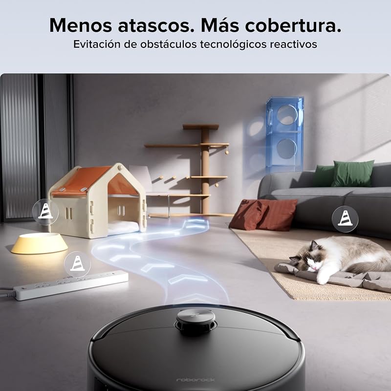 Qrevo 2 Pro Set Robot Aspirador Succión Extrema de 25000 Pa,Negro