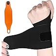 2 Pcs Ultra-Thin Wrist Brace Support for Carpal Tunnel, Pain Relief, Arthritis, Tendonitis, Elastic Wrist Wraps Right and Left Hands - Compression and Support for Fitness Enthusiasts (Black orange)