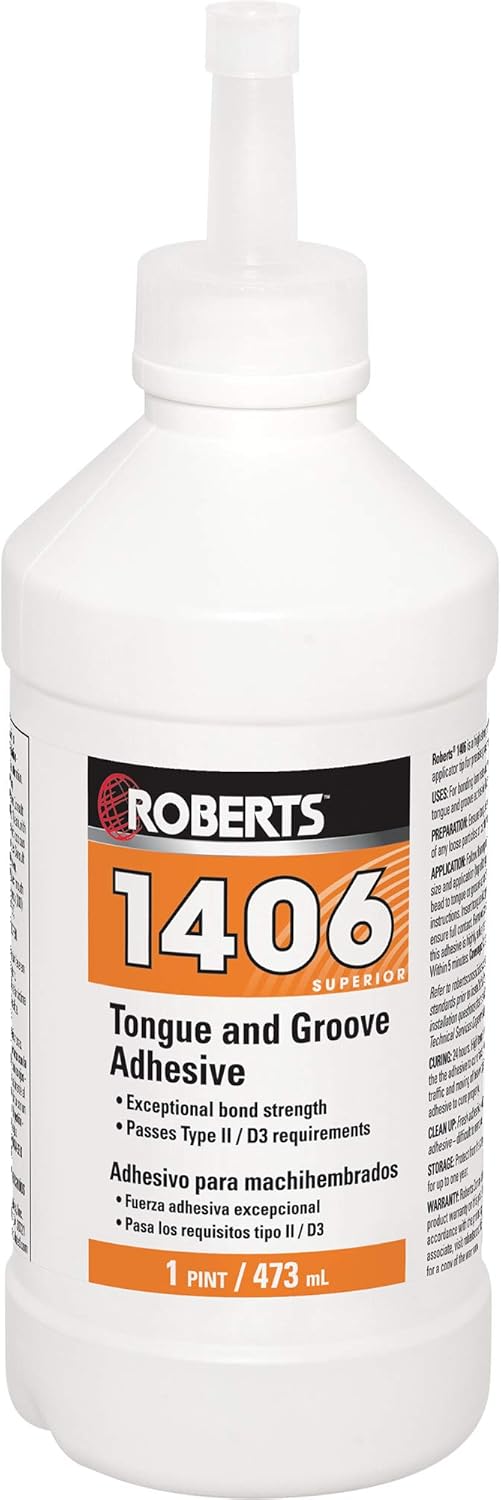 QEP 1406P Tongue and Groove Adhesive for Laminate and Wood Floors, 1