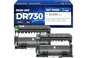 CAINK DR730 Drum Unit (Not Toner) 2-Pack Printer Replacement Compatible for Brother DR-730 Imaging Drum MFC-L2710DW MFC-L2750DW DCP-L2550DW HL-L2350DW HL-L2395DW HL-L2370DW HL-L2390DW MFC-L2690DW HL-L2325DW