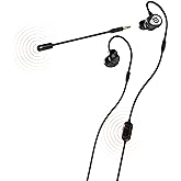 SteelSeries Tusq in-Ear Mobile Gaming Headset &ndash; Dual Microphone with Detachable Boom Mic &ndash; Ergonomic Suspension Design Earphones &ndash; for Mobile,Black