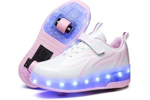 BFOEL Spider Roller Skates Light up Shoes with USB Chargable Led Sport Sneaker for Boys Girls Kids Birthday Thanksgiving Chri