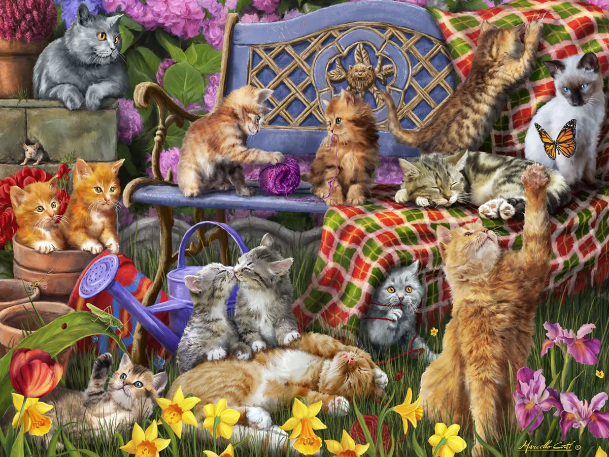 Vermont Christmas Company Cats Galore Jigsaw Puzzle 550 Piece