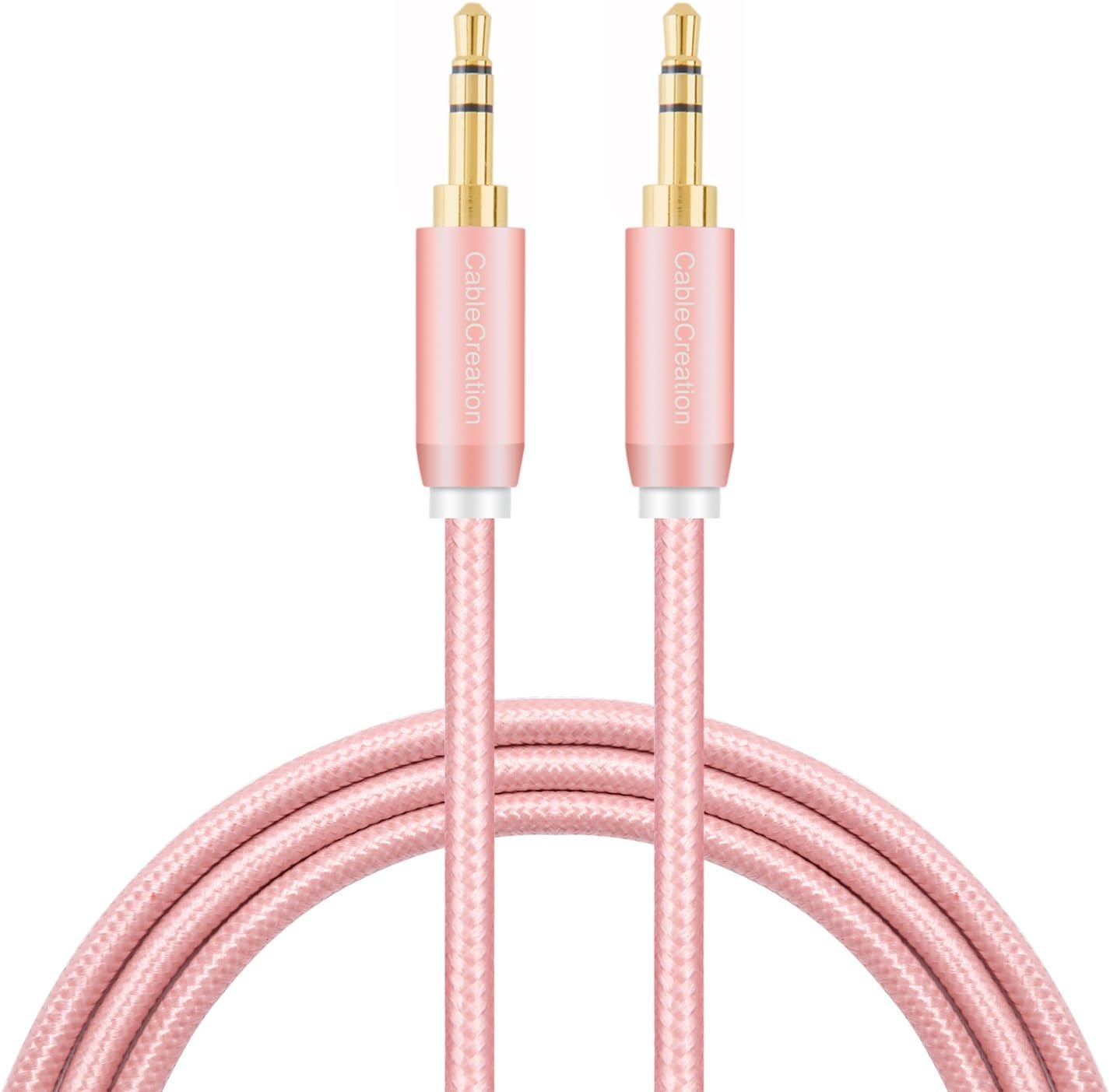 3.5mm Aux Cable, CableCreation 6-Feet Aux Cord, 3.5mm Male to Male Stereo Audio Cable [HiFi Sound, Nylon Braided] Compatible Headphone, Smartphone, 2018 Mac Mini, Home/Car Stereo, Echo & More, 1.8M: Electronics