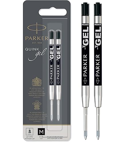 Amazon.com : Senator G2 M Blue Ballpoint Pen Refill Set of 2 Metal
