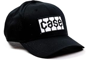 J&D PRODUCTIONS Case Tractor Logo Hat, Solid Black, Youth-Size