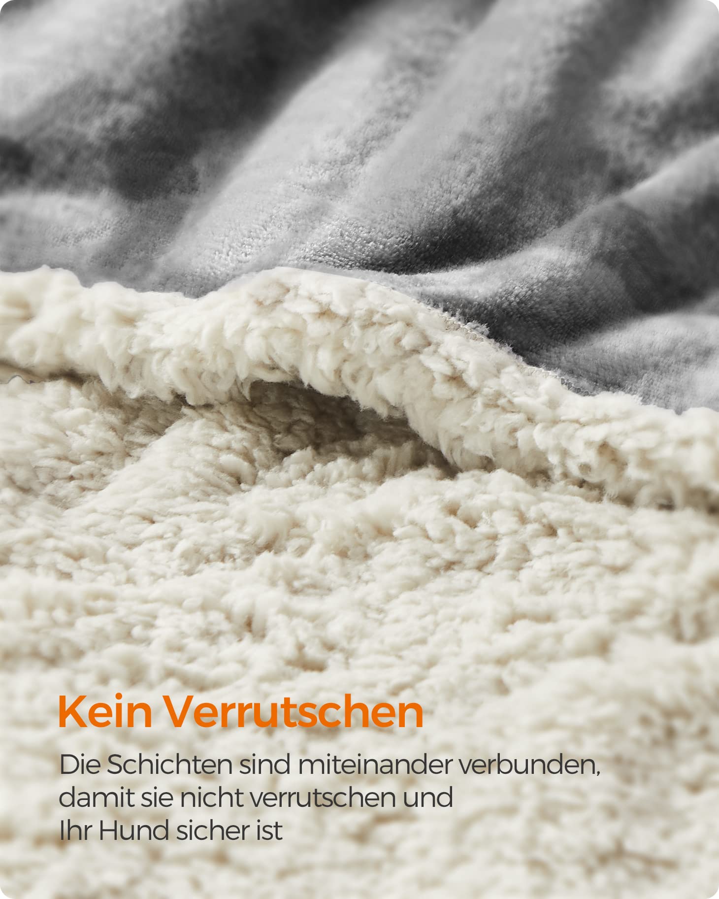Feandrea wasserdichte Hundedecke, Sherpa Fleece, XL, 127 x 152,4 cm 7