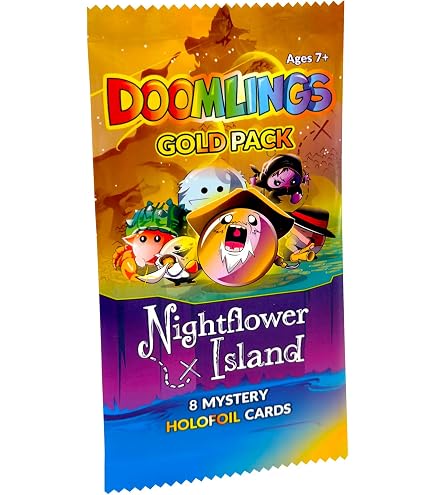 Amazon.com: Doomlings Card Game: Legends of Enderas Expansion - Collectible  Mystery Holofoils Gold Pack (7 New Holofoils)