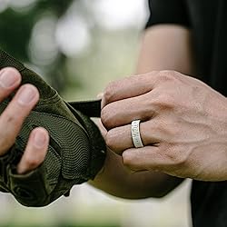 ThunderFit Silicone Wedding Ring Unisex, Laser