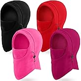 Frienda 4 Pcs Balaclava Ski Mask Windproof Warmer Fleece Adjustable Winter Mask Face Cover for Men Women