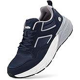 FitVille Extra Wide Walking Shoes Men's Wide Width Workout Sneakers with Arch Support for Flat Feet Heel Pain Relief