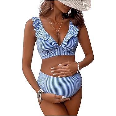 zero suit samus sexy Chic Maternity Beachwear Sleeveless Padded Spaghetti Strap Sexy Ruffle  Decor Push Up One-Piece Swimwear for Swimming Pool Buy cheaply on Joom main image 1