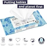 Pura Flushable Baby Wipes 720 total 12 x 60 Plastic Free Biodegradable view 4
