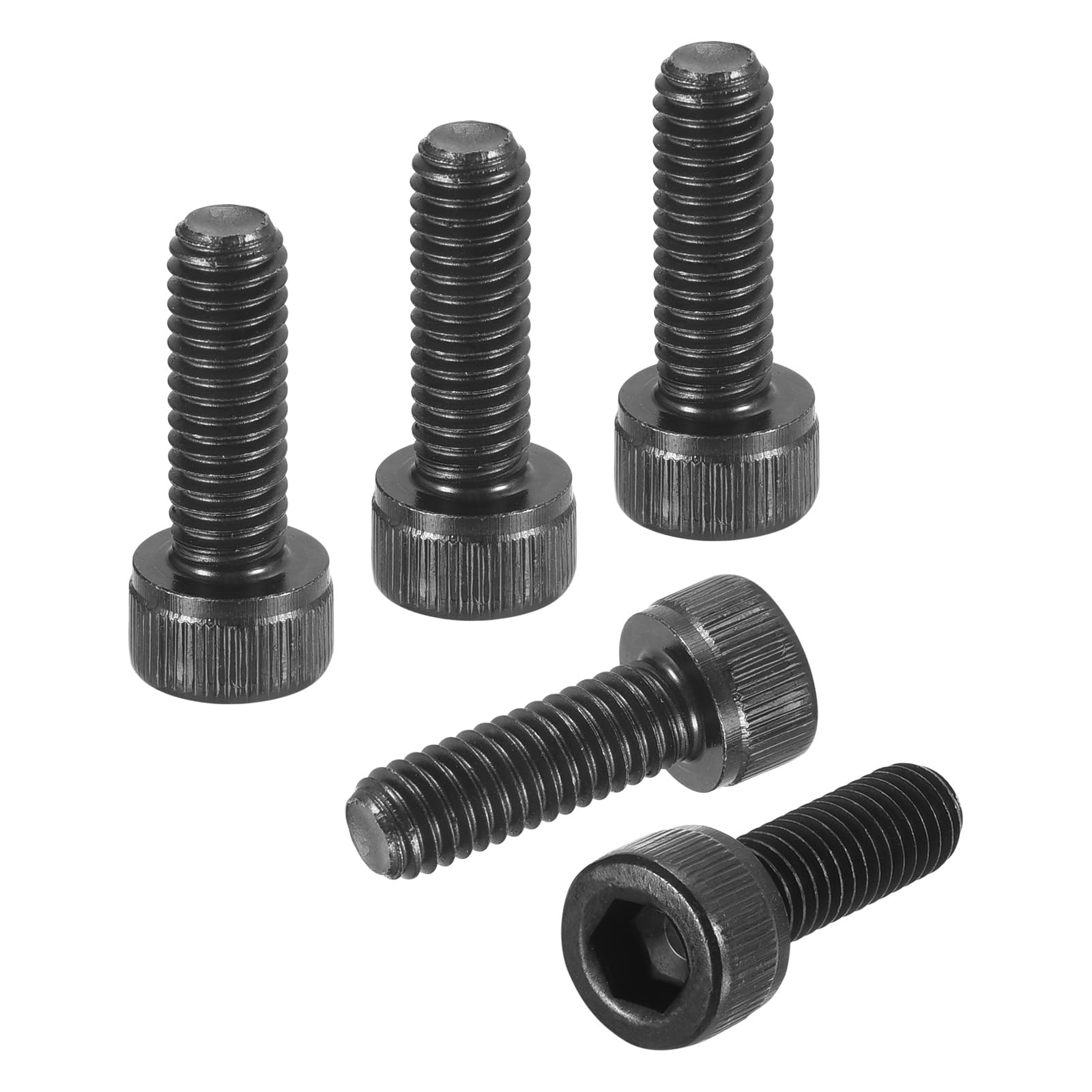 DTGN M6-1x18 Socket Head Cap Screws Bolts - 50Pack - Good for Road Bicycle, Mountain Bike, Auto, Motorcycle - Carbon Steel Hex Head Metric Screws, Black