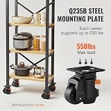 VEVOR Leveling Casters 4pk 2200lbs 2.5in Heavy Duty Swivel Workbench Machine view 5