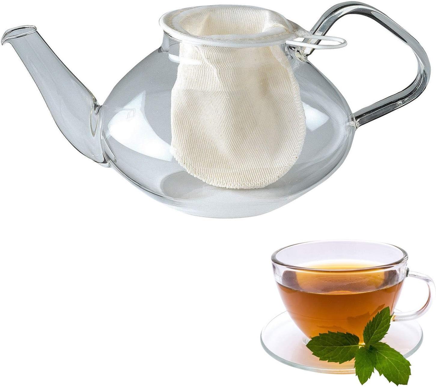 Westmark Tea Net, For 6-7 Cups Of Tea, Teatime, diameter 11 cm, Cotton, 15322230, White, 14.6 x 11 x 0.9 cm - Image 3