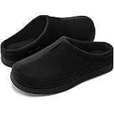 RockDove Men's SoftStride Faux Suede Memory Foam House Slipper with Indoor Outdoor Sole