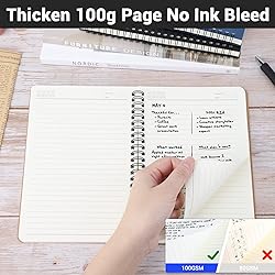 EUSOAR College Ruled Spiral Notebook, A5 12 packs