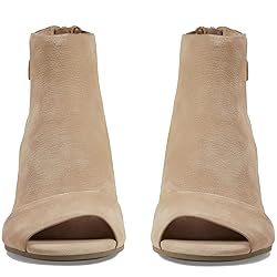 MOOMMO Women Peep Toe Sandals Booties Heels Beige