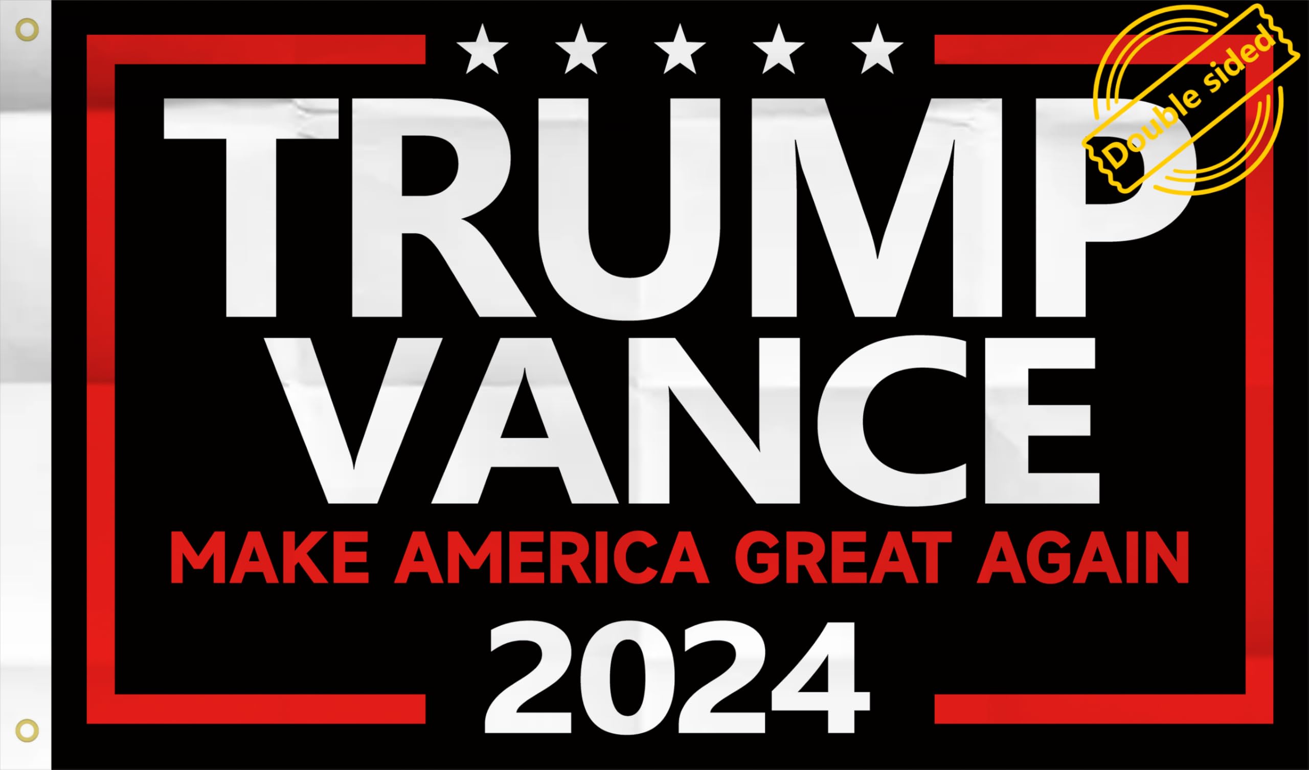 WENWELL Trump Vance 2024 Flag DoubleSided 3x5 Ft Make America Great