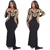Kaftan Citra Elegant Maxi Dress Women Long Sleeve with Train Formal Evening wear