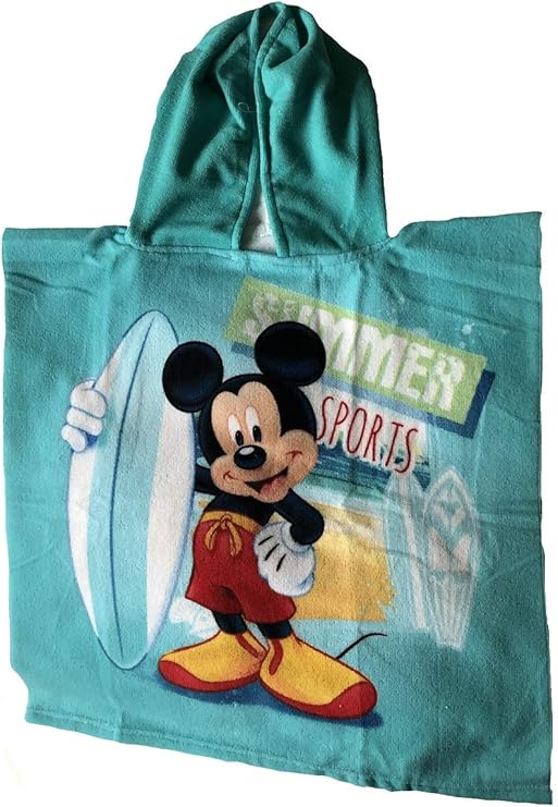 mickey mouse poncho towel