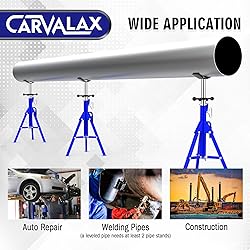 CARVALAX V-Head Pipe Jack Stand, 28"-52" Adjustable