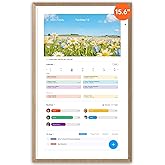Apolosign 15.6-inch Digital Calendar : Dual Mode Smart Wall Planner, No Subscription, Install Apps, Sync Calendars, Electroni