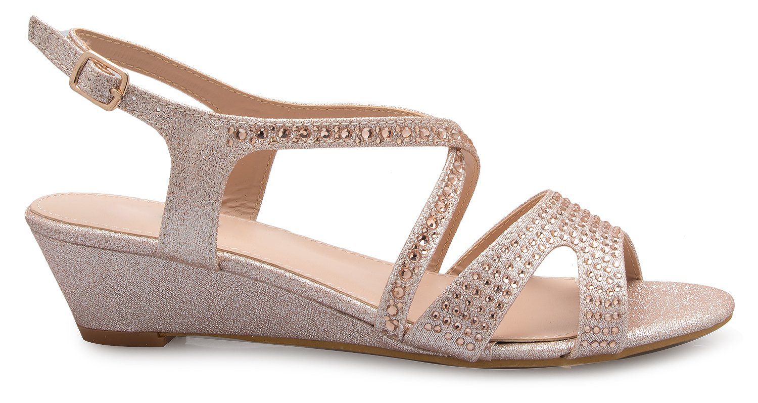 Olivia K Women¡¯s Classic Closed Toe D'Orsay Bow Kitten Heel Pump | Dress, Work, Party Mid Heeled Pumps - Image 3