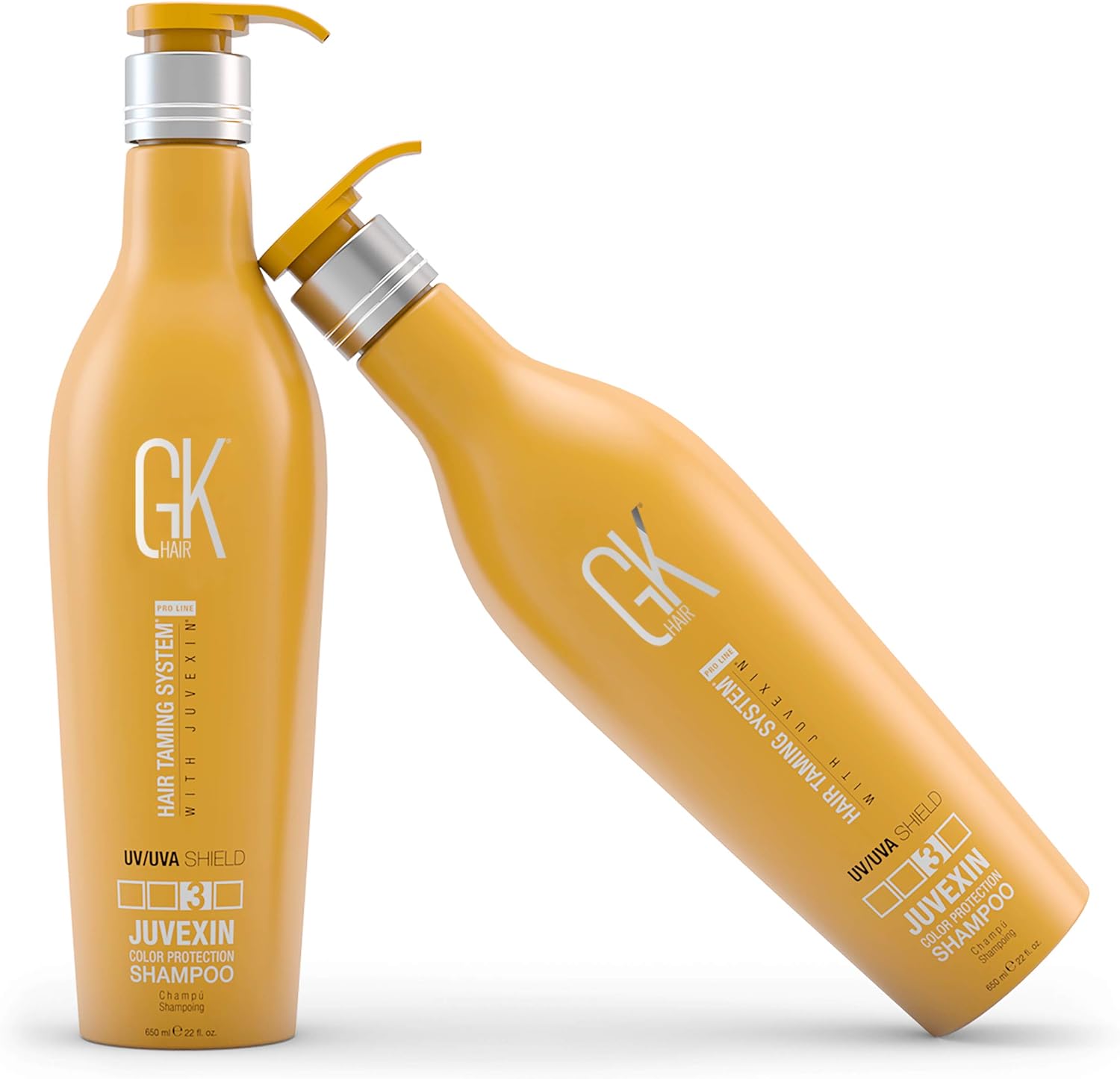 GK HAIR Global Keratin Colored Shield Shampoo (650ml/22 Fl Oz) for Dry Deep Cleansing Moisturizing Treatment Heat Protection for Color Treated Dry Damaged Curly Frizzy - Image 4