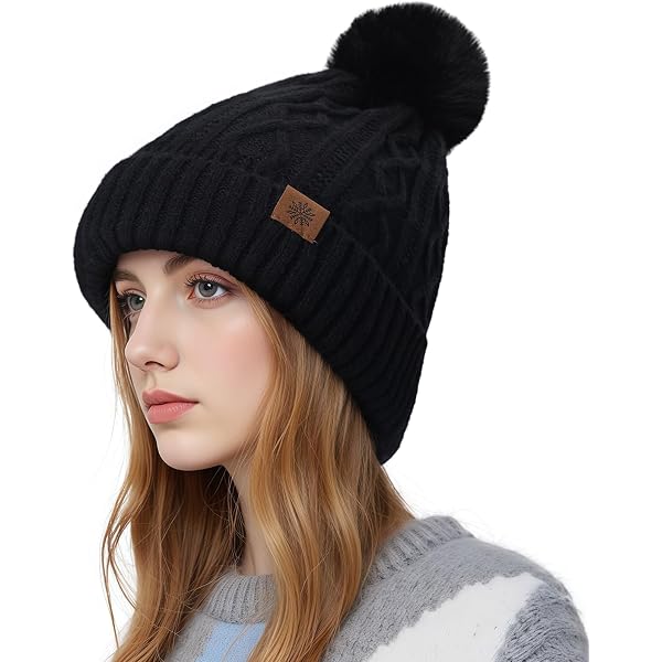 Dena Pom Pom Hat 300K15-Blk-Ivy--2T.jpg main image 2