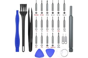 HOMPOWER Macbook Screwdriver 26pcs Macbook Pro Repair Tool Kit P5 Pentalobe, T5 Torx Screwdriver w Spudger for MacBook Pro & MacBook Air with Retina Display, Y000 / Y0.6mm iPhone Xbox PS4 Repair Screwdriver