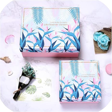 Amazon Co Jp Little Hope おしゃれなギフトボックス カスタマイズ可 繊細な花 ギフト カートン クリエイティビティ ビジネス ギフトボックス オートクチュール ラージギフトボックス L And Gift Bag ホーム キッチン