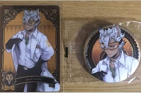 Amazon ジャック ハウル 缶バッジ メタルカード メタカ セット ガチャ ウエハース 実験着 サバナクロー寮 ツイステッドワンダーランド ツイステ グッズ バッジ ホビー