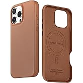 LONLI Edition | Italian Leather - for iPhone 16 Pro Max - Premium Italian Full Grain Leather Phone Case - Develop Unique Patina - Saddle