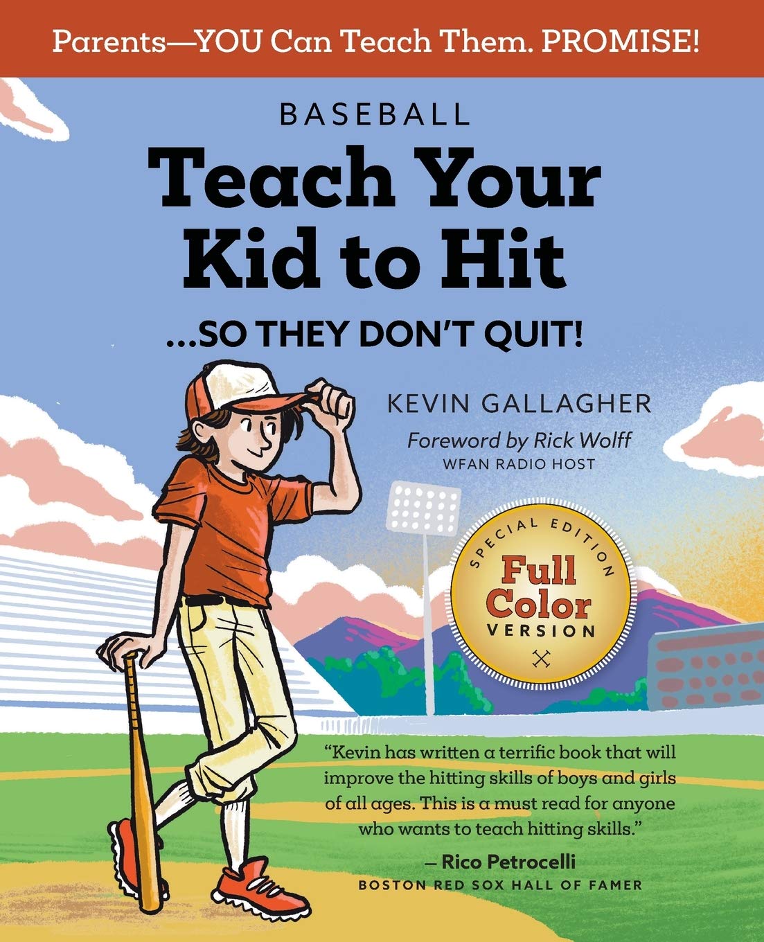 kid hitting baseball