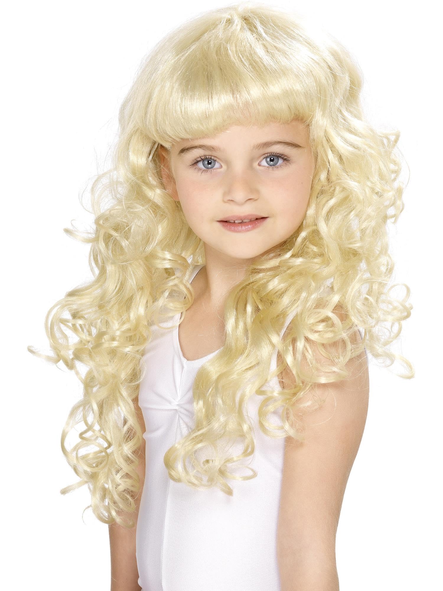 Girl's Princess Wig, Blonde, Curly