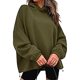 KIRUNDO Hoodies For Women 2025 Fall Fashion Hooded Oversized Sweatshirt Long Sleeve Fleece Pullover Trendy Winter Clothes