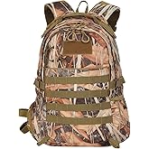 StorForge 40L Hunting Backpack For Men,Padded Camo Hunting Pack with Rain Cover,Durable Large Capacity Hunting Day Pack
