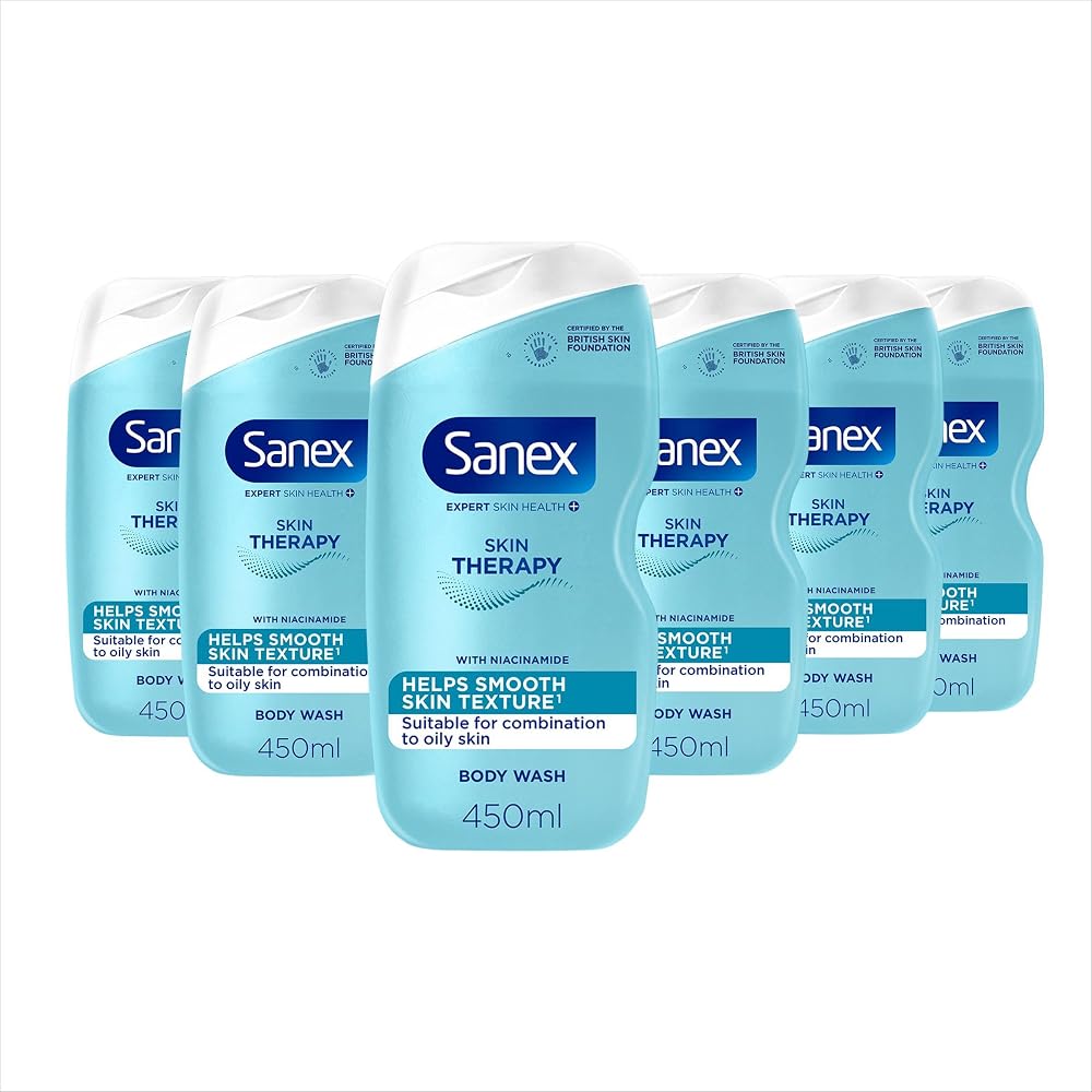 Sanex Expert Skin Health + Skin Therapy Shower Gel 450ml Niacinamide