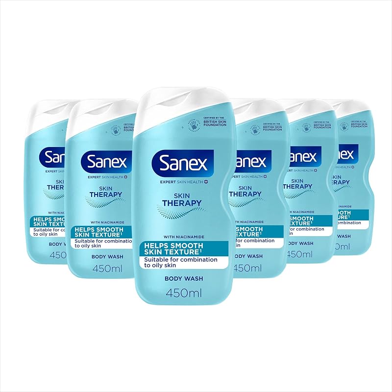 Sanex Expert Skin Health + Skin Therapy Shower Gel 450ml Niacinamide