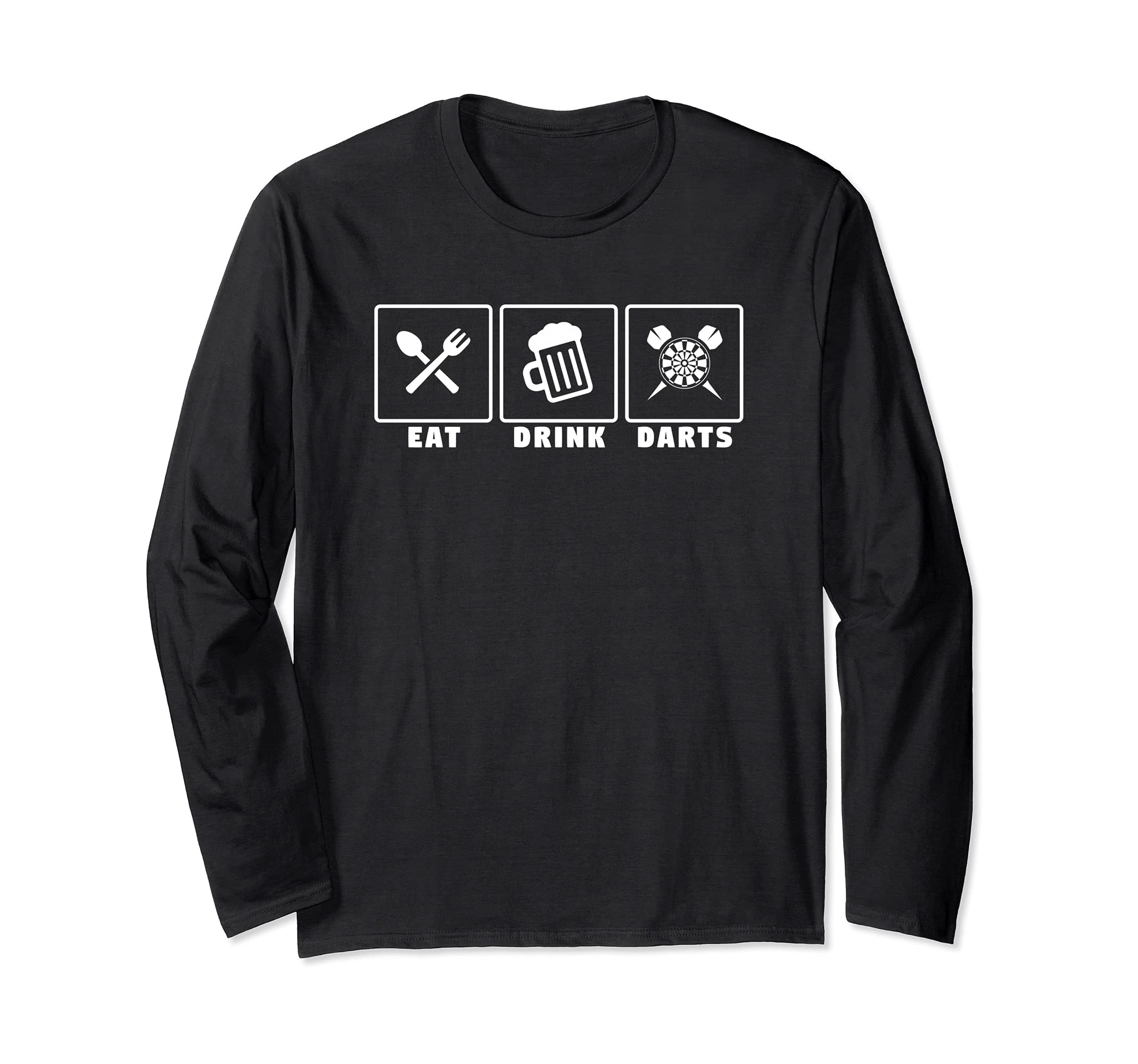 Eat drink darts - darts player Long Sleeve T-Shirt