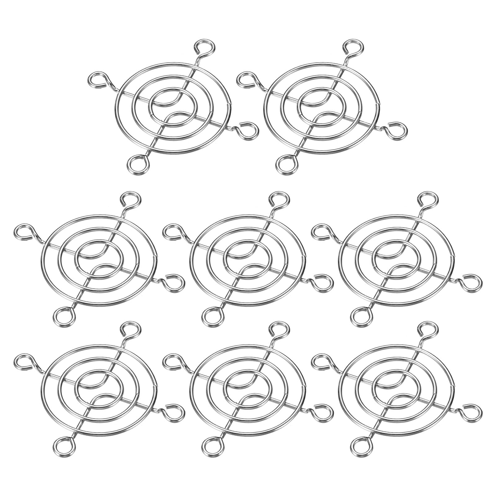 PATIKIL 50mm Fan Finger Grill, 8 Pack 304 Stainless Steel Grill Protector Guard Fan Protective Cover for 50x50mm Fans for Equipment Computer DIY, Silver