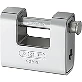 ABUS 92/65 Monoblock Brass Padlock Keyed Different | for Gates, Barns, Sheds, and Outdoor