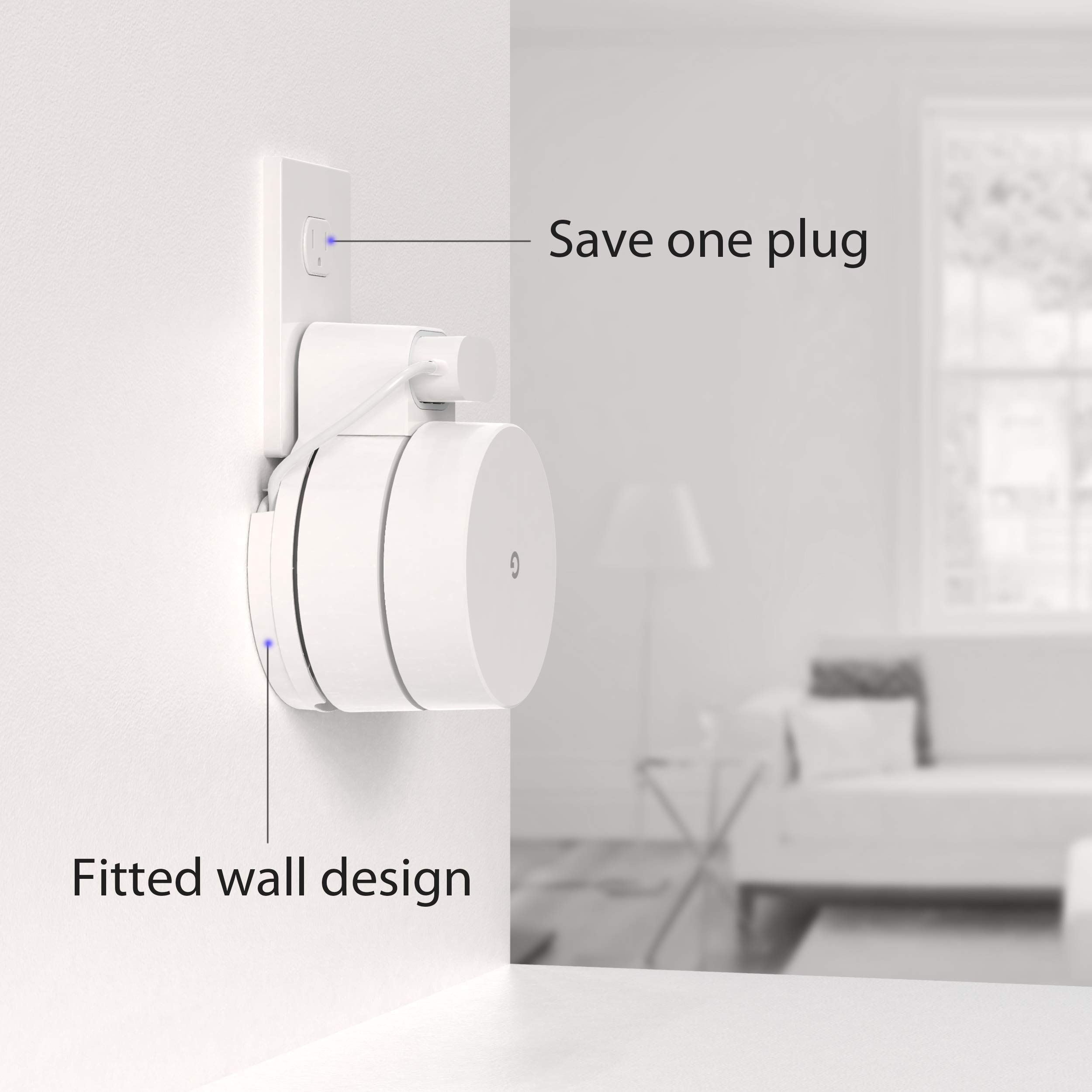 Google WiFi Wall Mount 3 Pack, Faracent Nonarm Design for Google WiFi