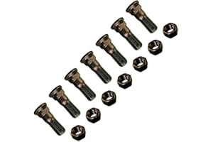 DIGGER SUPPLY 7 - Plow Bolt and Nut for Blades/Cutting Edges - 1-8 X 3 - Grade 8, Dome Head